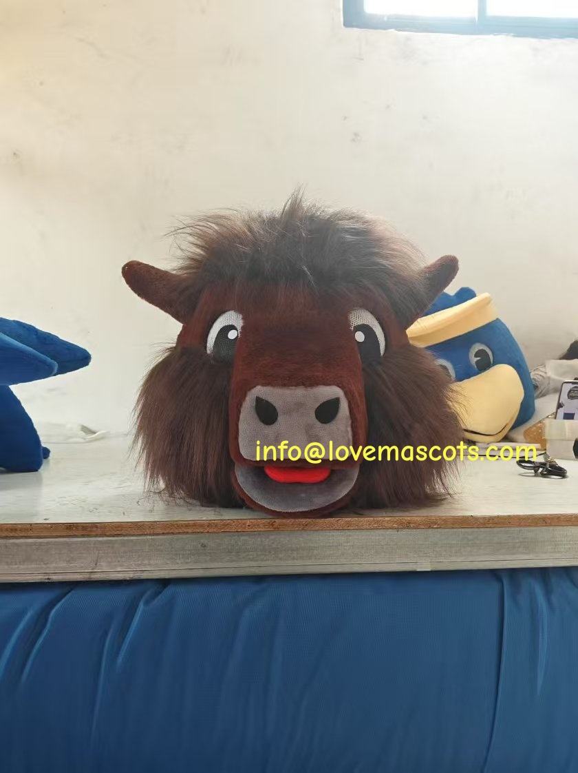 Yak mascot costume head