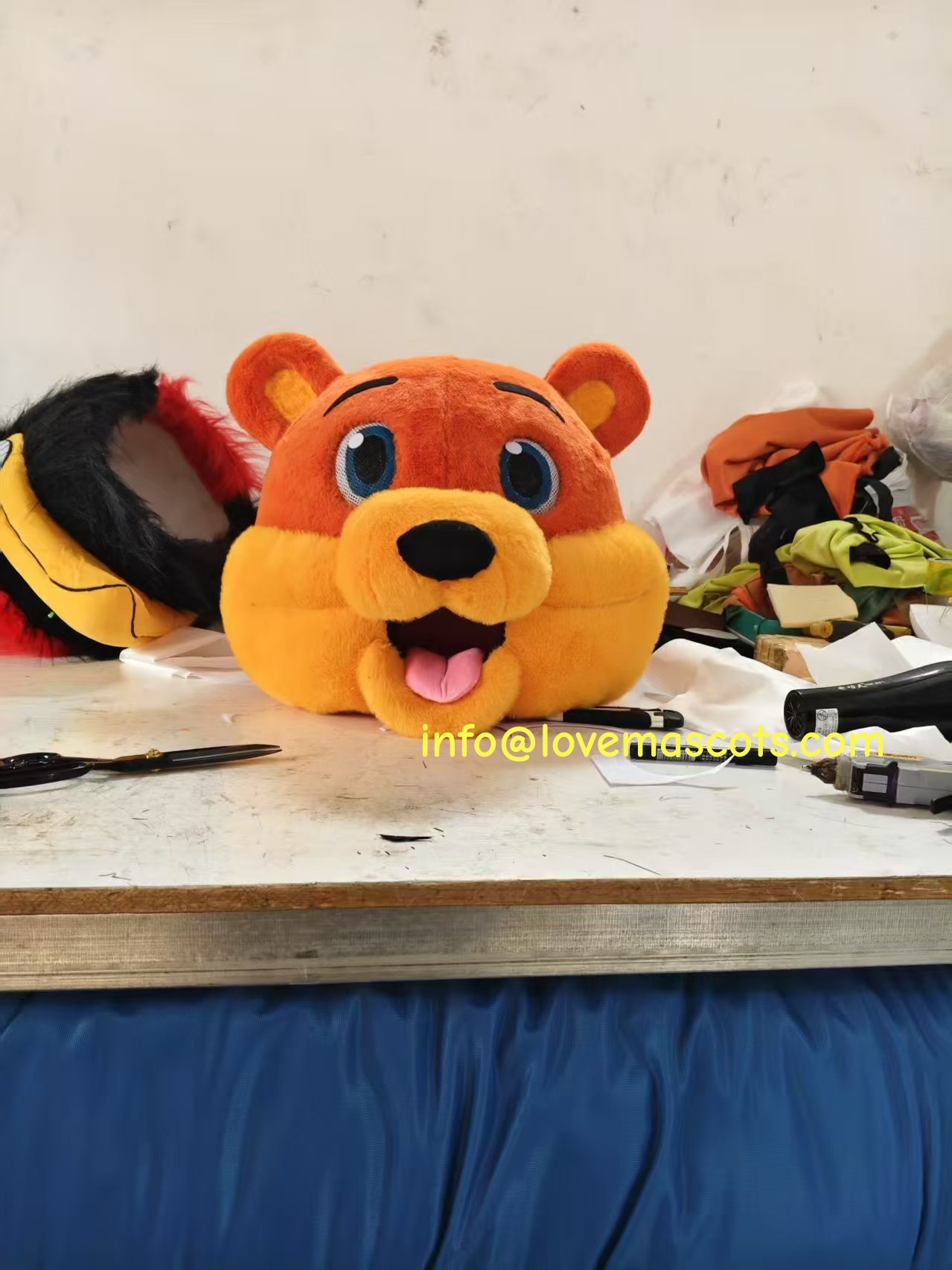 bear mascot costume head
