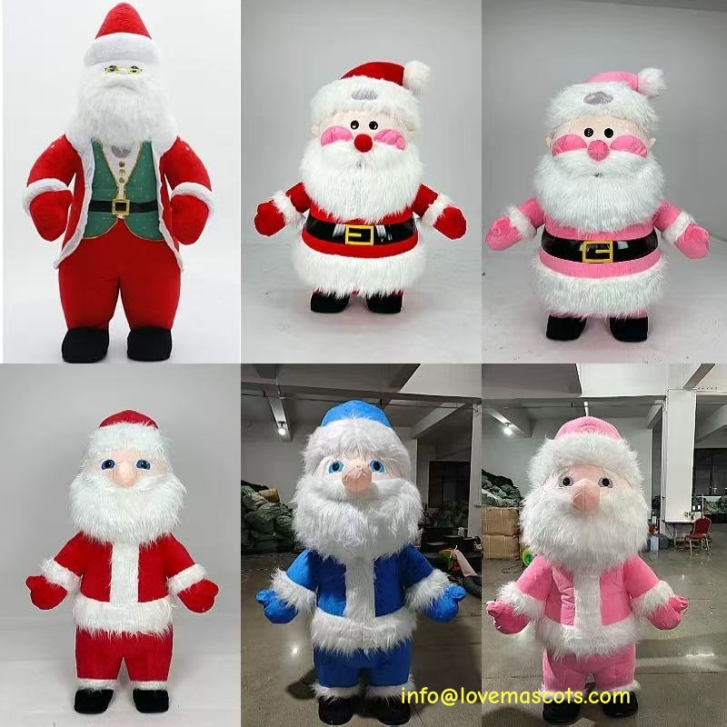  Inflatable santa mascot costume