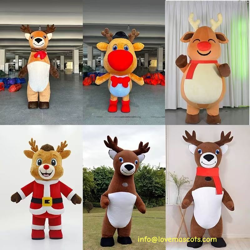  Inflatable santa mascot costume