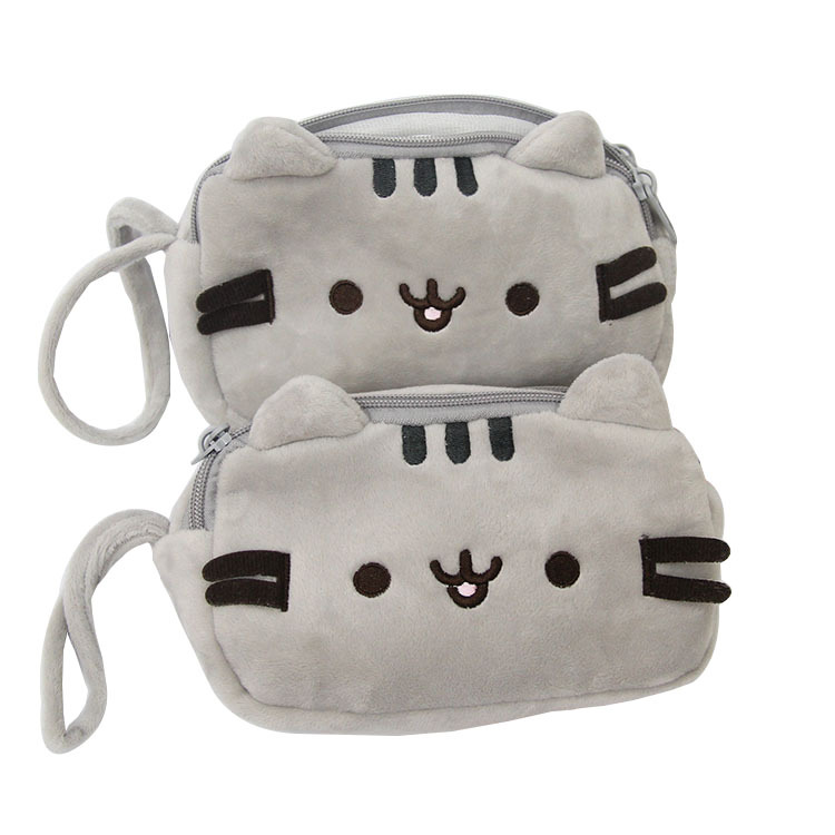 Cute Cat Plush  Pouch Bag 