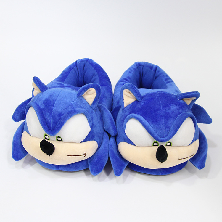 Customized Blue Sonic the Hedgehog Slippers