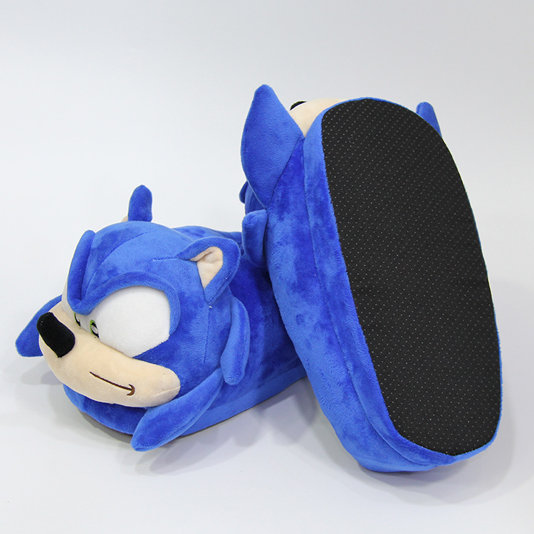 Customized Blue Sonic the Hedgehog Slippers