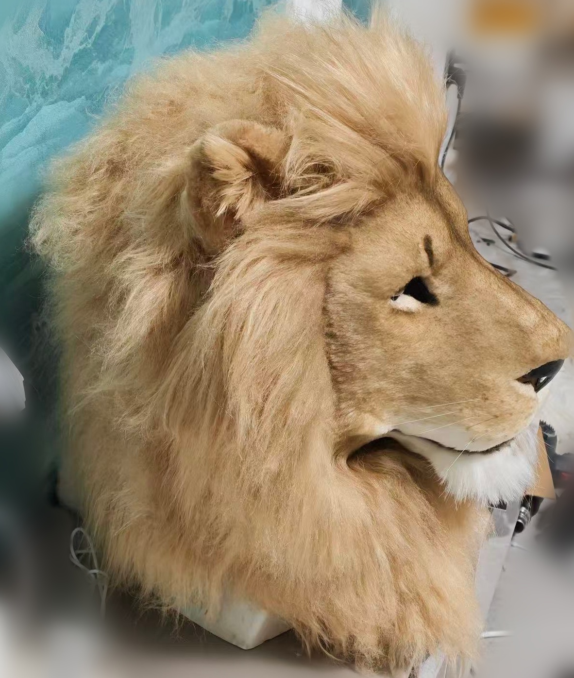 Realistic Lion Fursuit Head