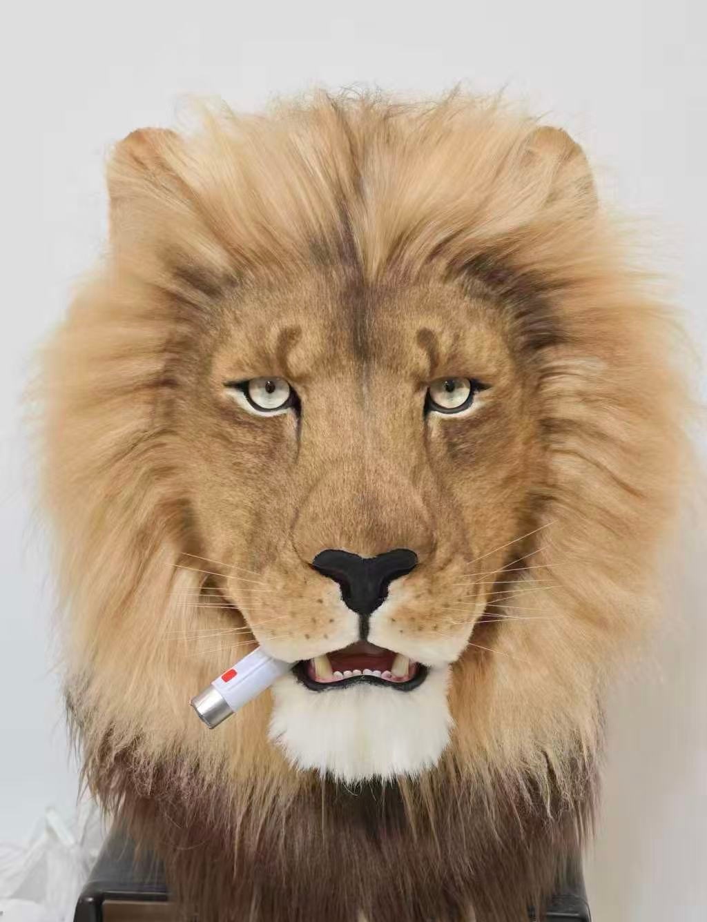 Realistic Lion Fursuit Head