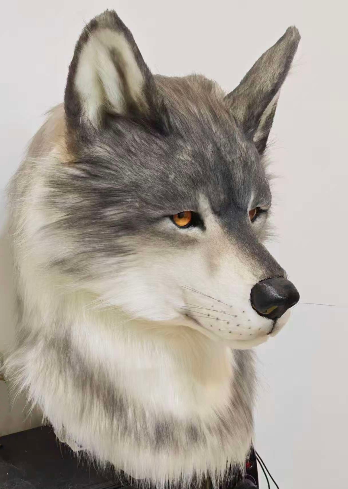 Custom Realistic Wolf Fursuit Head