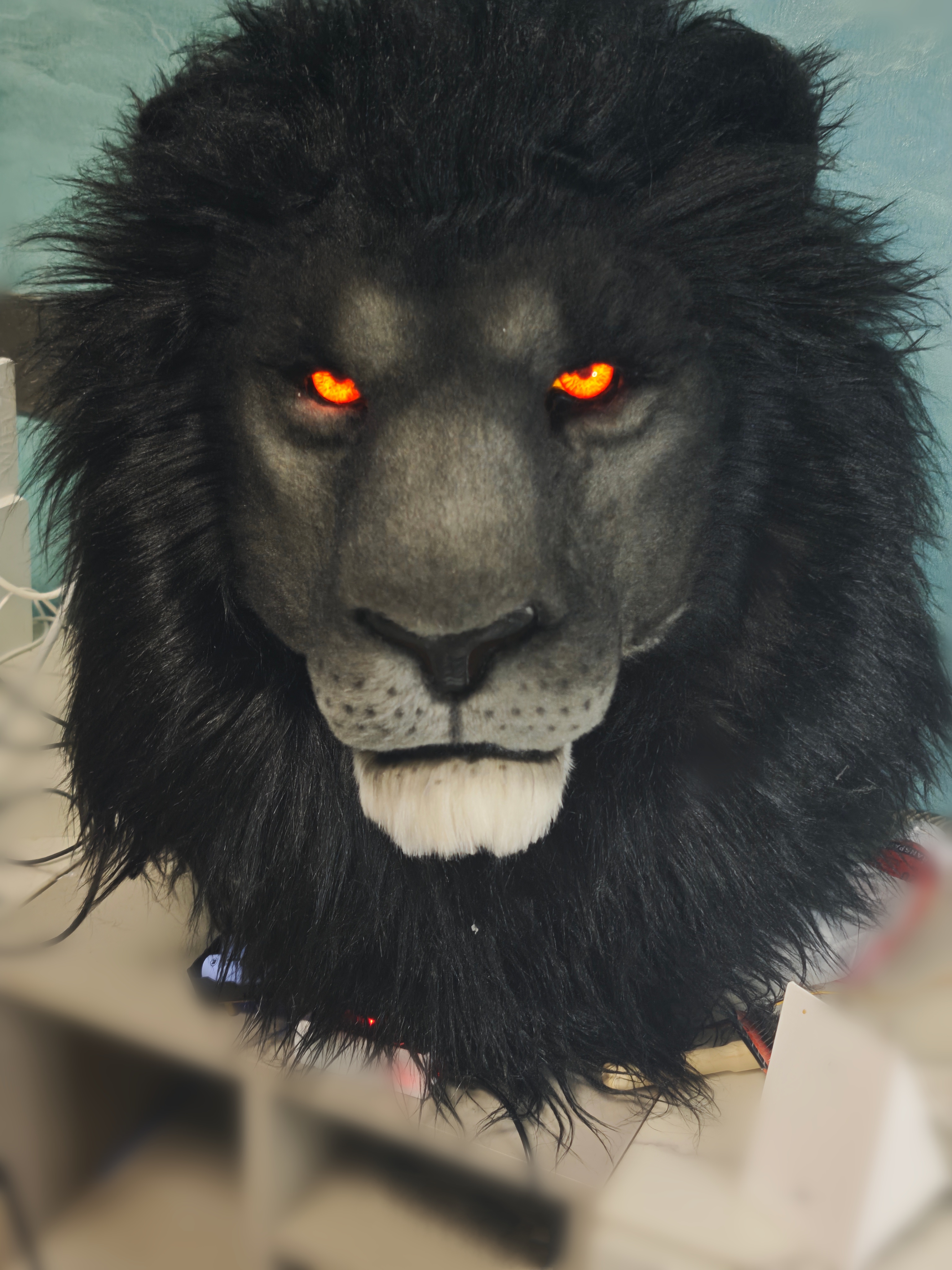 Realistic Lion Fursuit Head
