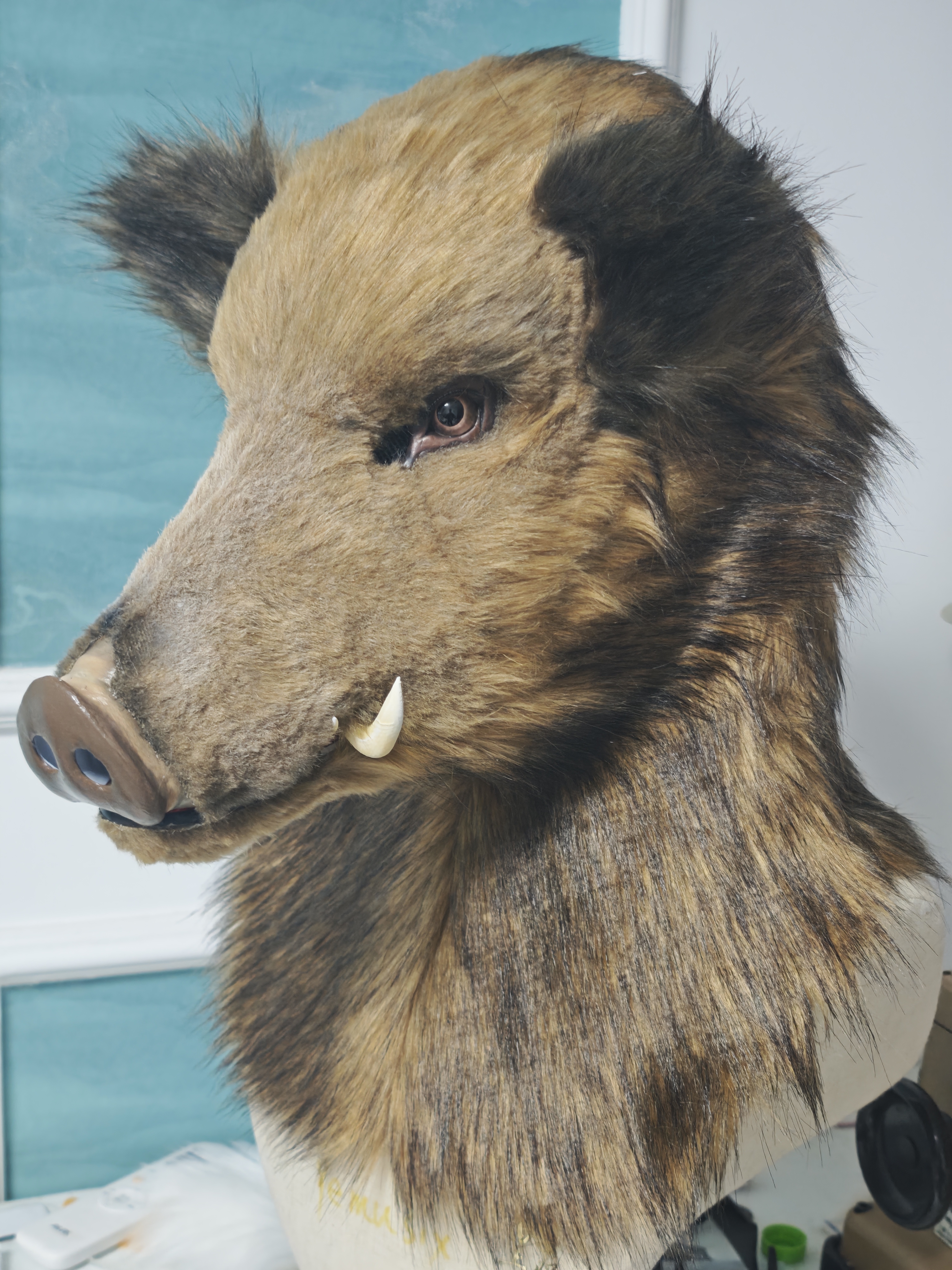 Custom-made animal headgear,  fursuit Head,realistic headgear- wild Boar,lion, tiger,  panda, etc.