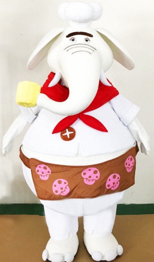 Customized elephant cook costume
