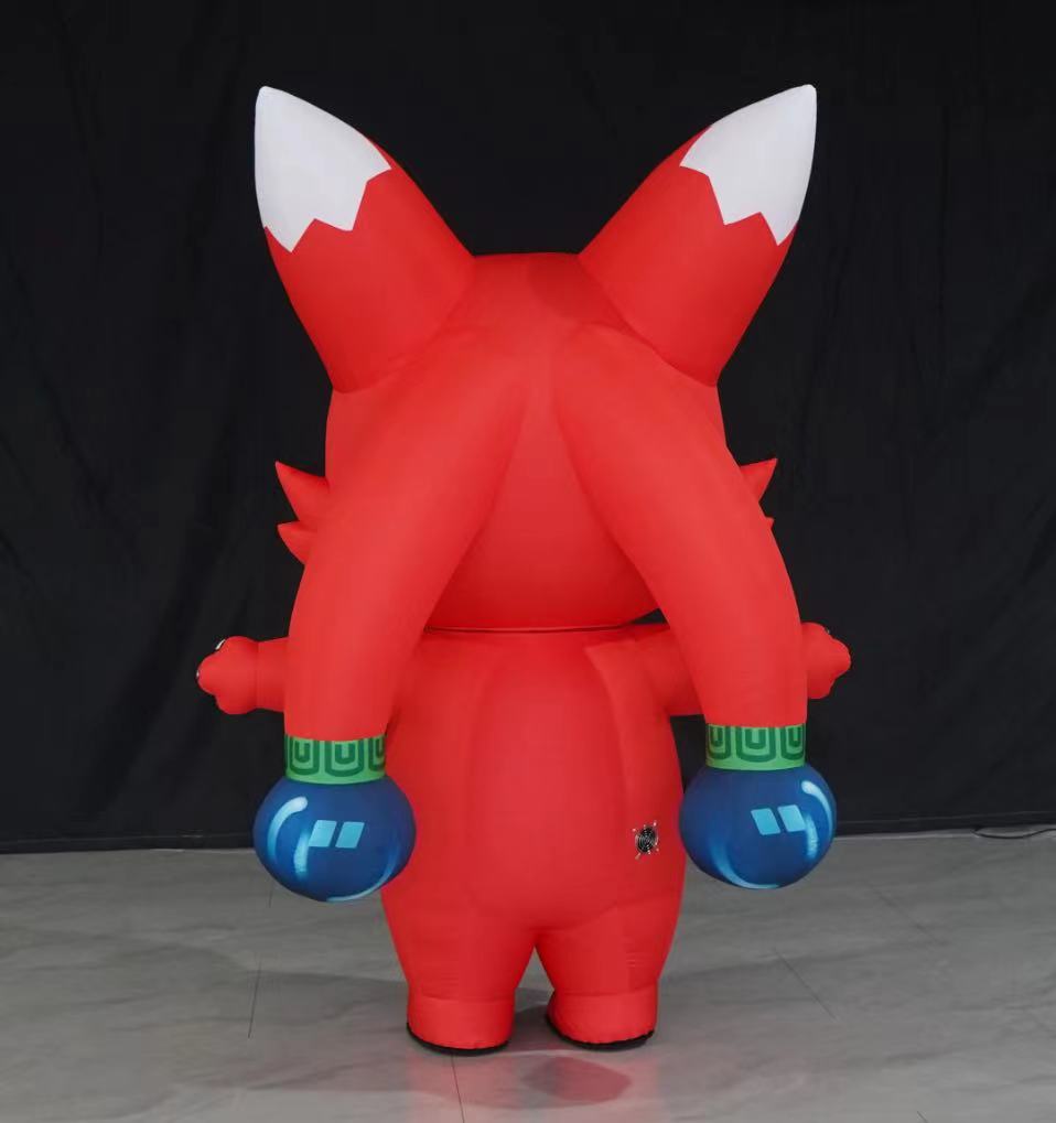 Inflatable red fox costume