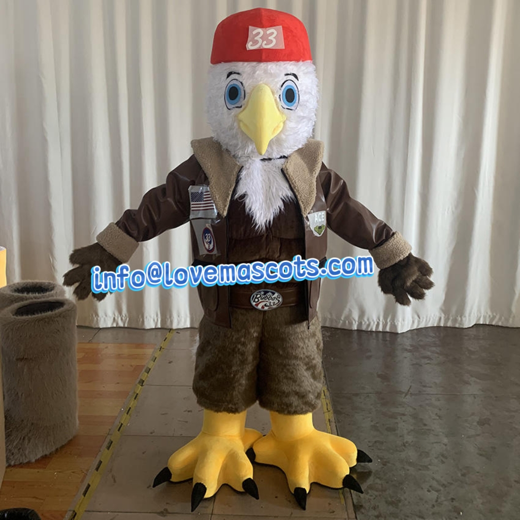Custom Mascot Costume 3D Design Wearable for Walking Carving Animal Cartoon Eagle