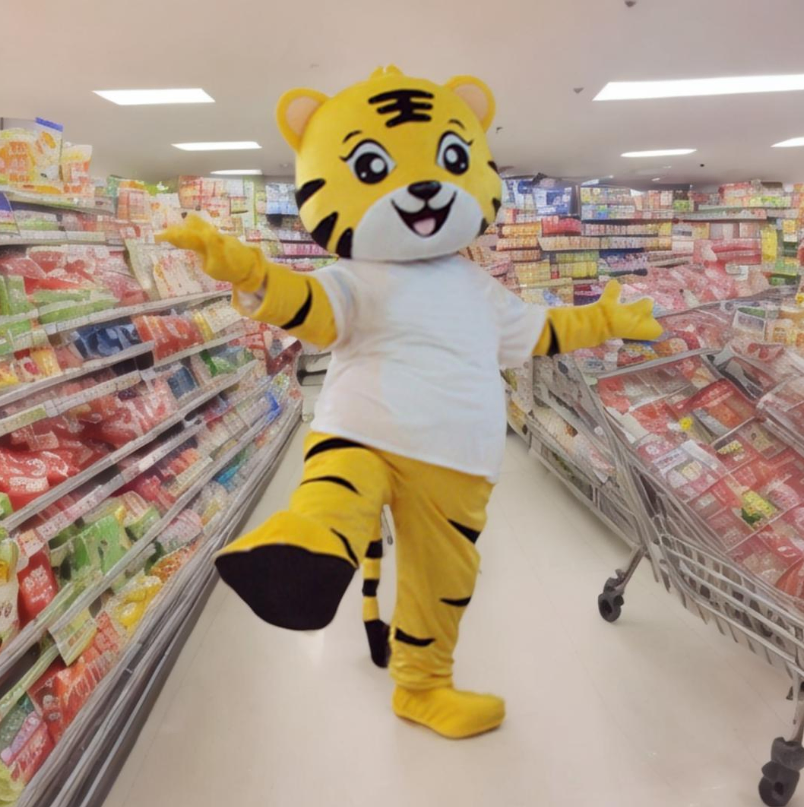Custom Design Mascot Manufacturer OEM Soft Plush Tjger Mascot Costume Tiger Realistic Animal Cartoon Character Mascot