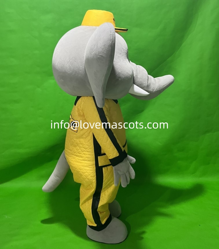 Customized cartoon wolf mascot costumes and plush giant elephant company advertising mascot costume sets are available for sale.