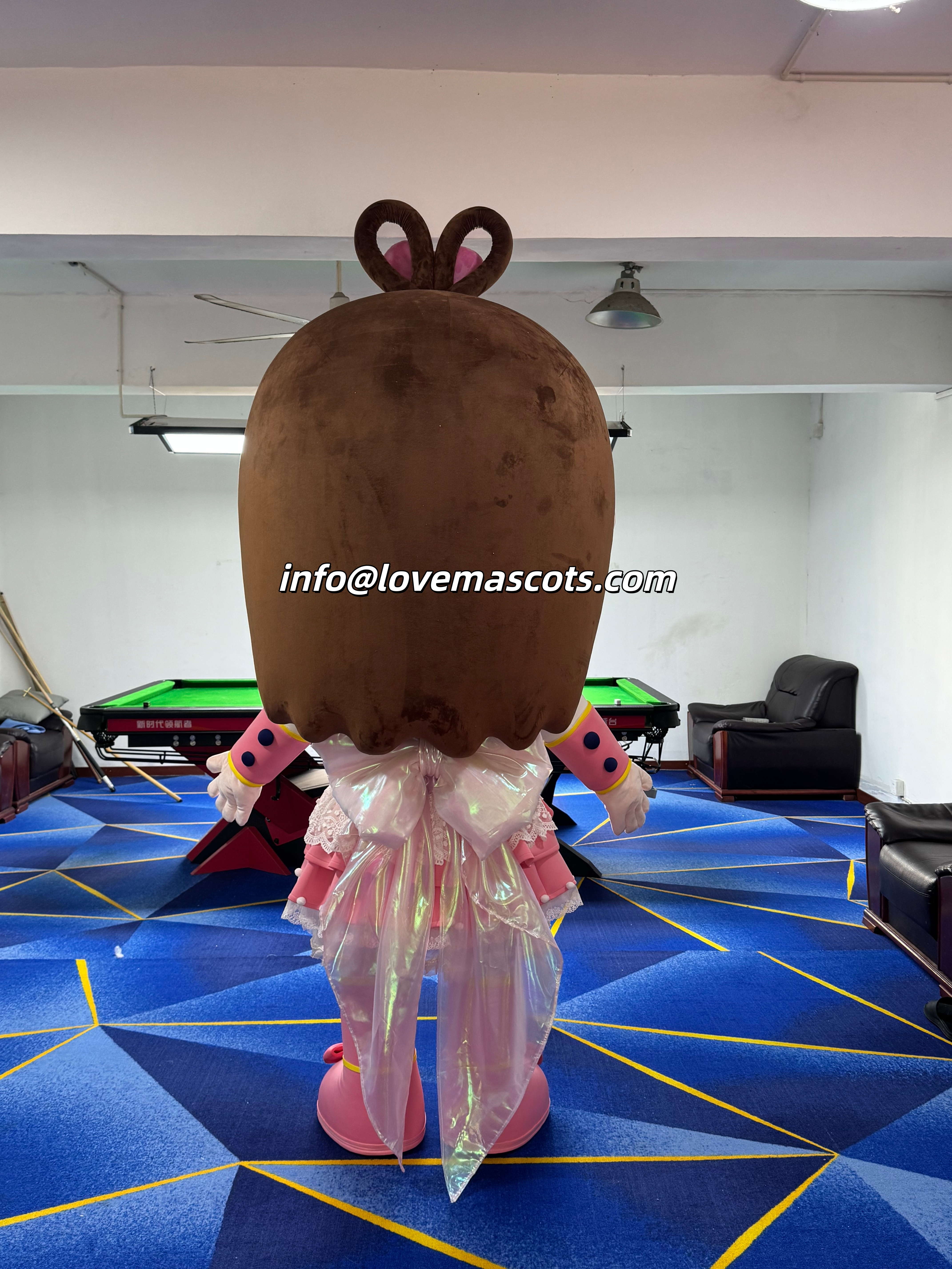 Candy Girl Mascot Costume Christmas Cane hallowee Holiday 