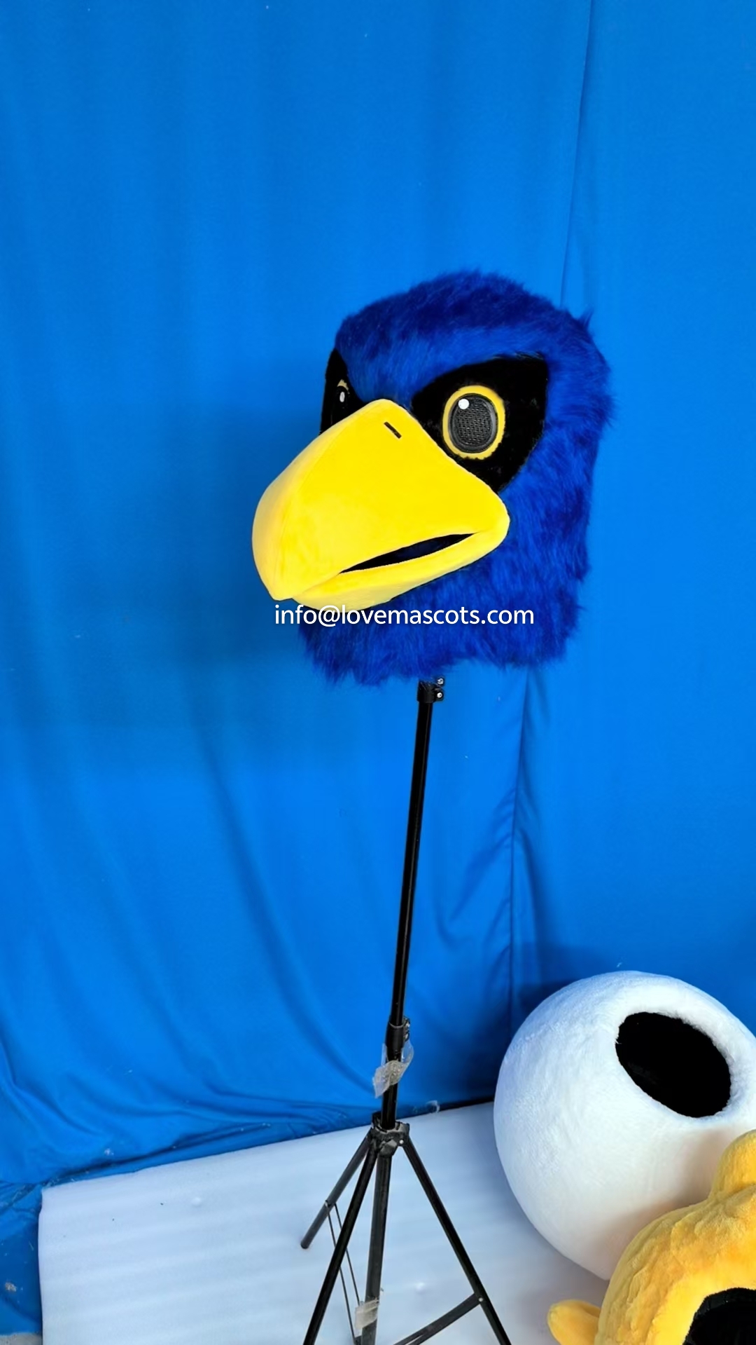 Bird head cover mascot